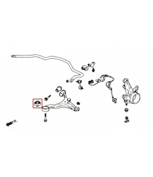 Hardrace 7628 Front Lower Arm Bushing-compliance Honda - 