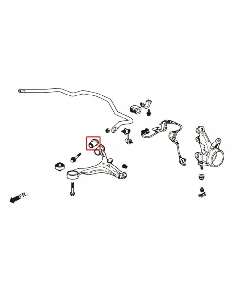 Hardrace 7629 Front Lower Arm Bushing - Small Honda - 
