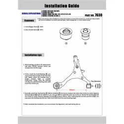 Boccola braccio inferiore anteriore Hardrace 7630 Honda Civic, Integra, Stream - 