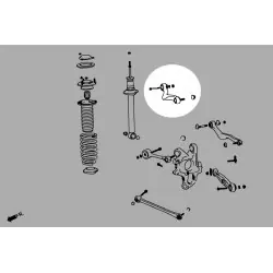 Hardrace 7673 Rear Upper Camber Kit Lexus LS - 