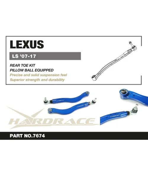 Hardrace 7674 Rear Toe Kit Lexus LS - 