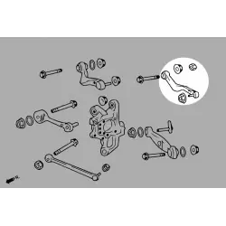 Hardrace 7674 Rear Toe Kit Lexus LS - 