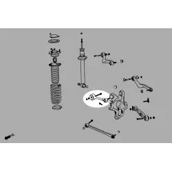 Hardrace 7675 Rear Upper Arm Lexus LS - 