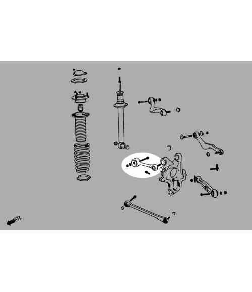 Hardrace 7675 Rear Upper Arm Lexus LS - 