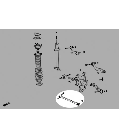 Hardrace 7686 Rear Lower Arm Lexus LS - 