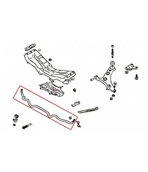 Hardrace 7688 Front Sway Bar Subaru Forester - 