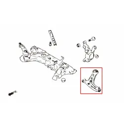 Hardrace 7702 Braccio inferiore anteriore e giunto sferico RC Ford Fiesta, Mazda 2 - 