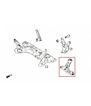 Hardrace 7702 Front Lower Arm & Rc Ball Joint Ford Fiesta, Mazda 2 - 