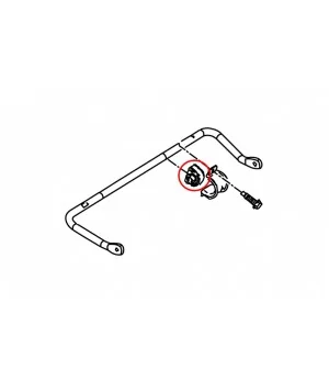 Hardrace 7708 Rear Reinforced Stabilizer Bushing Ford, Mazda, Volvo - 
