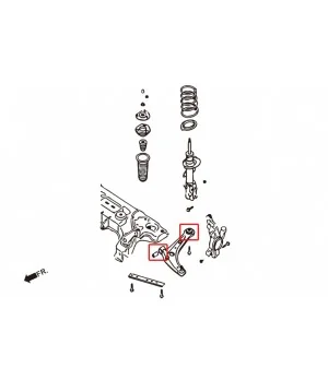 Boccola braccio inferiore anteriore Hardrace 7709 Ford Fiesta, Mazda 2 - 