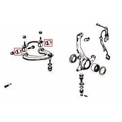 Hardrace 7729 Front Upper Arm Bushing Honda Integra - 