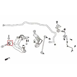 Hardrace 7747 Front Lower Arm Bushing Honda City, Fit - 