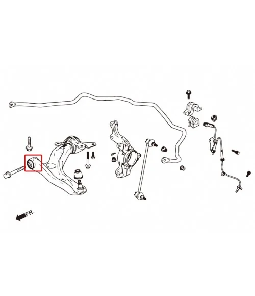 Hardrace 7747 Front Lower Arm Bushing Honda City, Fit - 