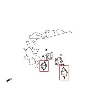 Hardrace 6687 Harden Engine Mount Toyota Supra MK4 - 
