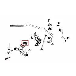 Boccola braccio inferiore anteriore Hardrace 7749 Honda City, Fit - 