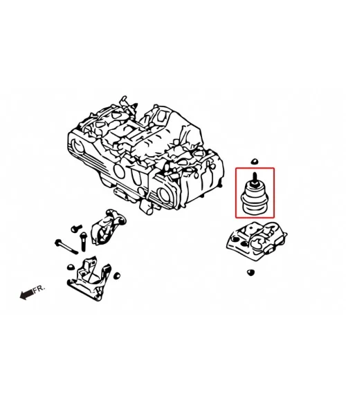 Supporto motore Hardrace 7751 Harden Subaru Legacy/outback - 