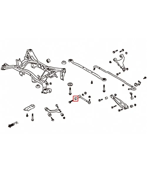 Hardrace 7754 Rear Toe Arm Bushing Subaru - 