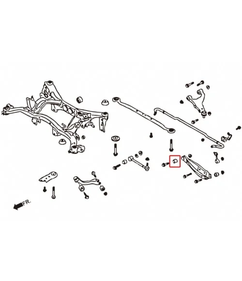 Hardrace 7755 Rear Lower Arm Bushing Subaru - 