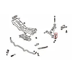 Giunto sferico anteriore inferiore Hardrace 7757 Subaru - 