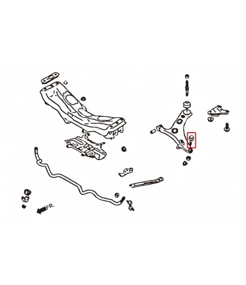 Hardrace 7757 Front Lower Ball Joint Subaru - 