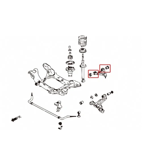 Hardrace 7761 Front Upper Arm Bushing Mazda RX-7 - 