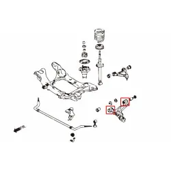 Boccola braccio inferiore anteriore Hardrace 7762 Mazda RX-7 - 