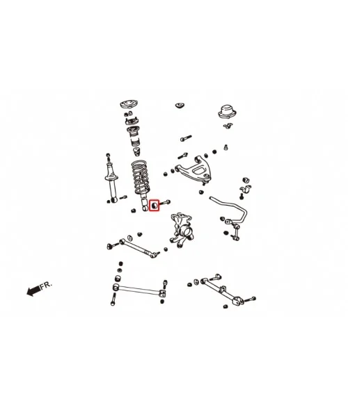 Hardrace 7805 Rear Shock Bushing Toyota Mark ii - 