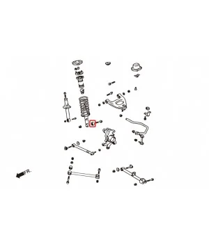 Hardrace 7806 Rear Shock Bushing Toyota Mark ii - 