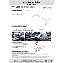 Barra stabilizzatrice anteriore Hardrace 7812 Infiniti, Mercedes-Benz - 