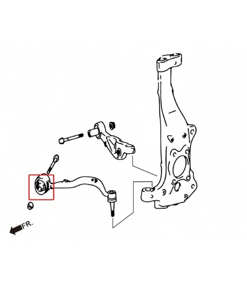 Hardrace 7831 Front Lower Curve Arm Bushing Lexus LS - 