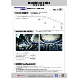 Hardrace 7871 Barra antirollio posteriore Audi - 