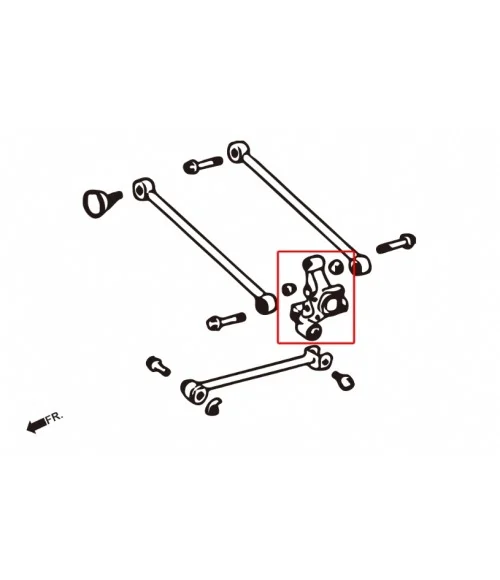 Hardrace 7892 Rear Knuckle Bush Lexus RX, Toyota Harrier - 