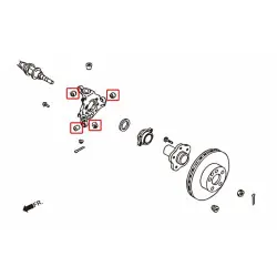 Boccola fuso a snodo posteriore Hardrace 7893 Infiniti, Nissan - 