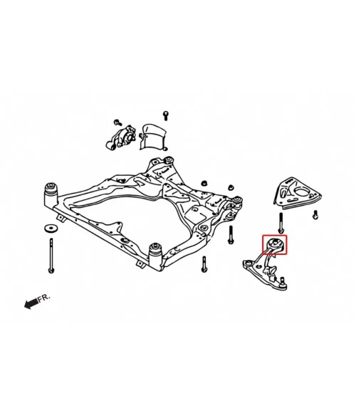 Hardrace 7931 Front Lower Arm Bush, Rear Nissan Altima, Murano, Teana - 