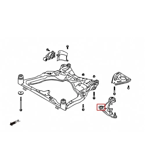 Hardrace 7932 Front Lower Arm Bush Nissan Altima, Murano, Teana - 