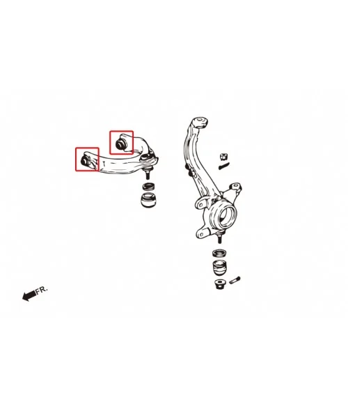 Hardrace 7933 Front Upper Arm Bush Honda Accord - 