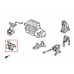 Hardrace 7938 Supporto motore anteriore indurito Honda Civic, Integra, RSX - 