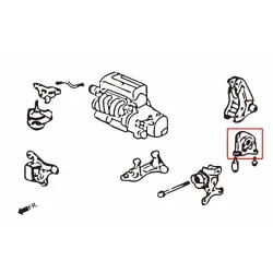 Hardrace 7939 Supporto motore posteriore indurito Honda - 