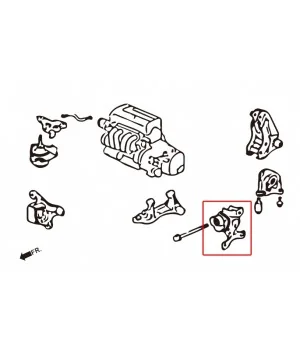Supporto trasmissione Hardrace 7940 Harden Honda Civic, Integra, RSX - 