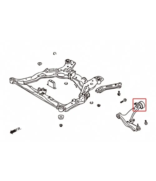 Hardrace 7946 Boccola braccio inferiore anteriore - posteriore Nissan Murano, Teana - 