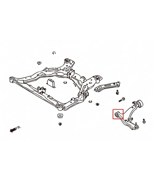Hardrace 7947 Front Lower Arm Bush - Front Nissan Murano, Teana - 