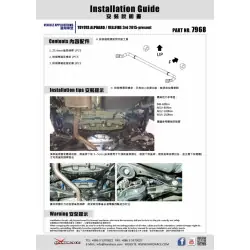 Hardrace 7968 Rear Sway Bar Toyota Alphard - 