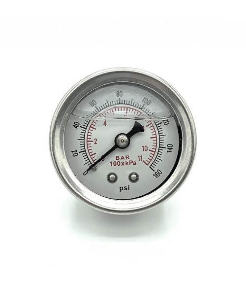 Manometro Pressione Benzina 1/8 NPT 0-11 bar | 0-160 PSI regolatore glicerina