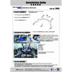 Barra stabilizzatrice anteriore Hardrace 7969 Honda. Odyssey jdm - 