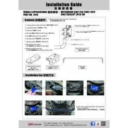 Hardrace 7970 Rear Sway Bar Mitsubishi Colt plus - 