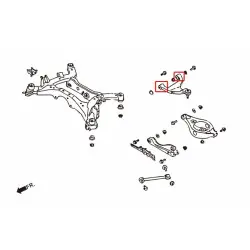 Hardrace 7974 Rear Upper Arm Bushing Infiniti, Nissan - 