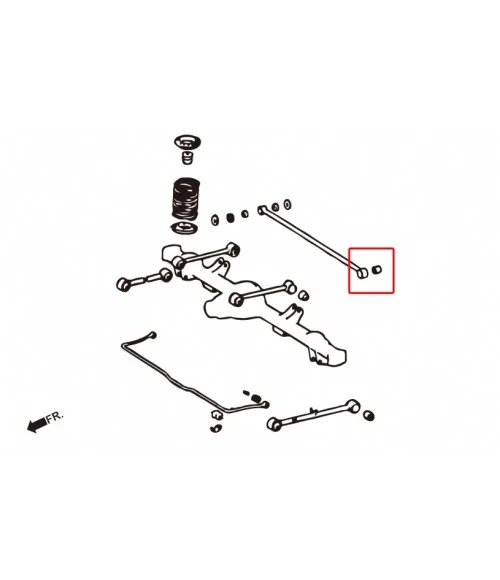 Hardrace 7993 Rear Lateral Arm Bush Lexus LX, Toyota Land cruiser - 