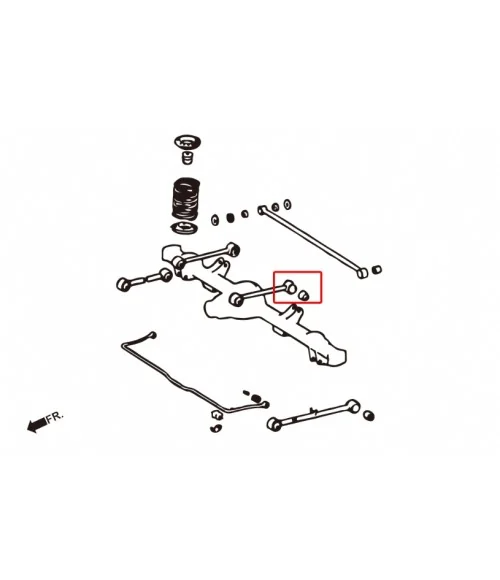 Hardrace 7994 Rear Upper Arm Bush Lexus LX, Toyota Land cruiser - 