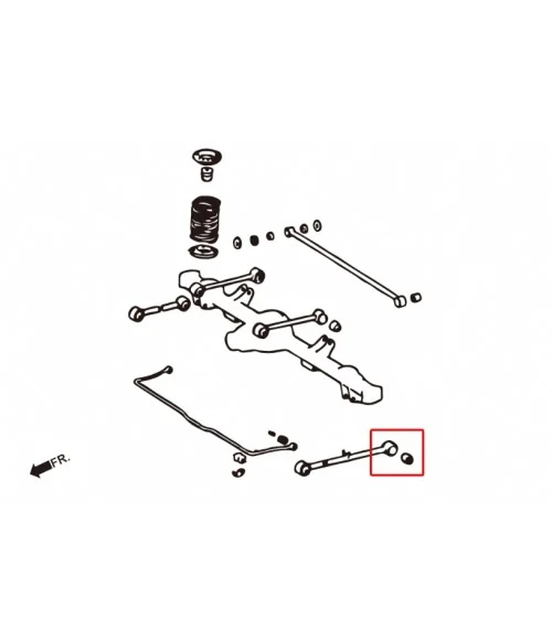 Hardrace 7995 Rear Lower Arm Bush Lexus LX, Toyota Land cruiser - 