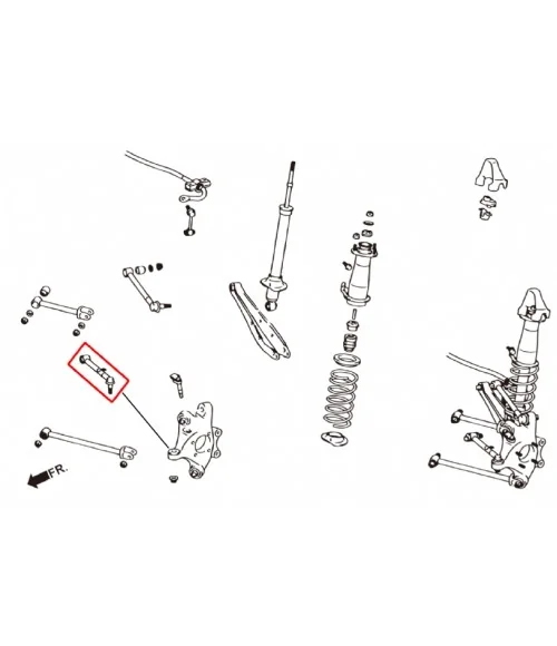 Hardrace 7999 Rear Toe Control Arm Lexus GS, IS, Toyota Mark x - 